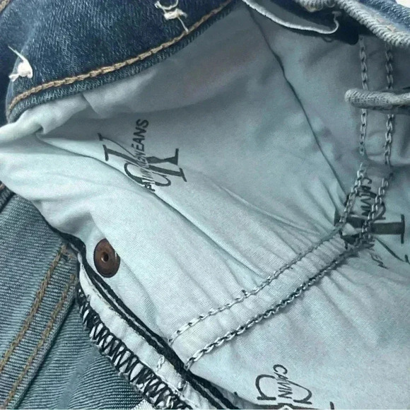 Calvin Klein Repreve‎ High Rise cuffed Denim shorts Sz 27 - Picture 9 of 12